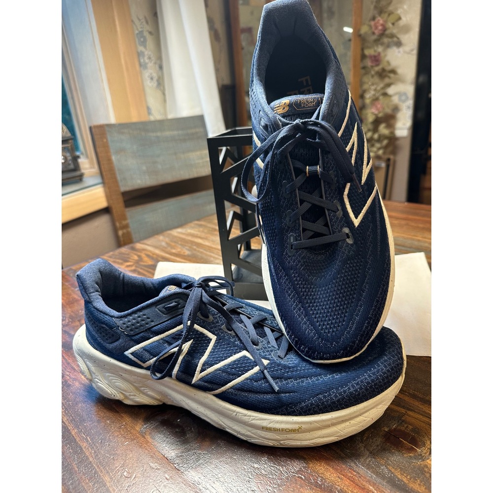 New Balance Fresh Foam X1080 v13 Navy Blue Men Running Shoes M1080P13 Sz 12.5 2E